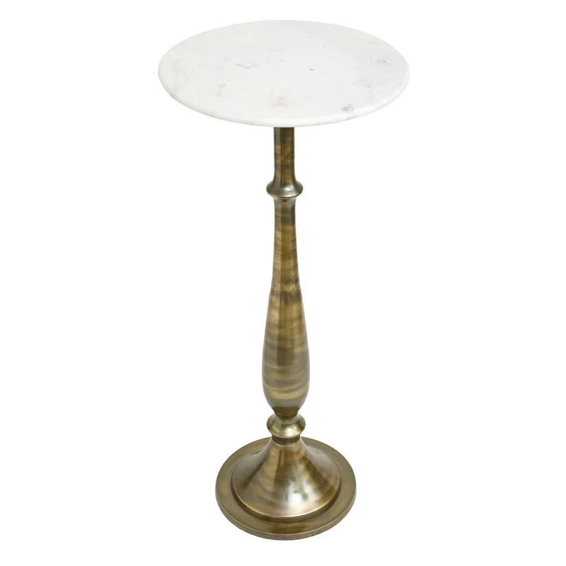 PTMD Sonnel Champagner Marmor Eisen Beistelltisch SV2