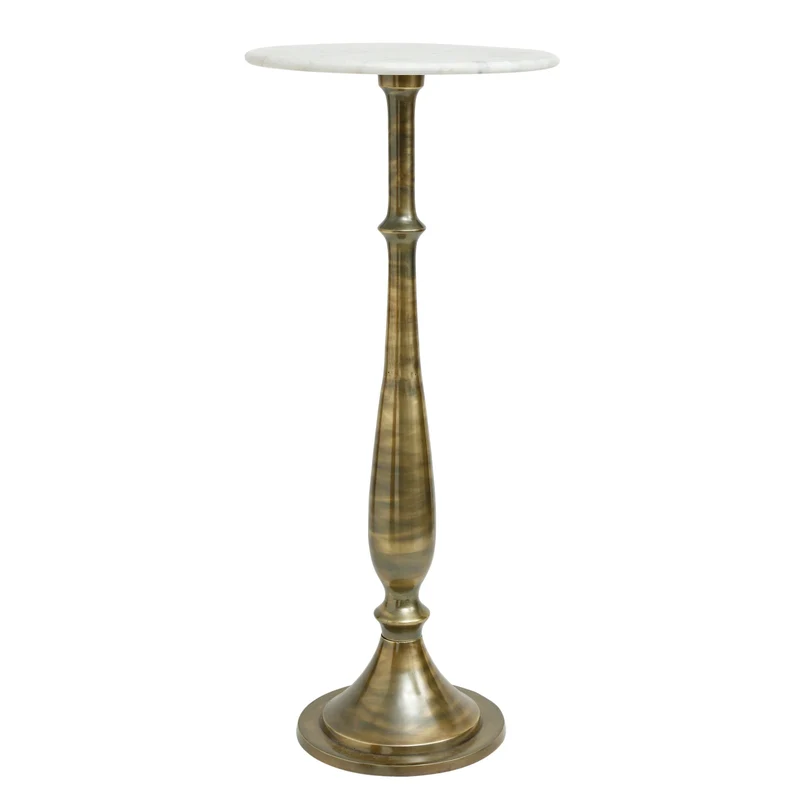PTMD Sonnel Champagner Marmor Eisen Beistelltisch SV2