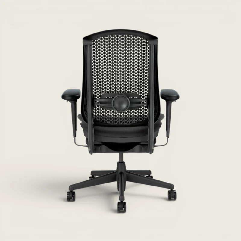 Herman Miller: Celle High-Back Mesh Chair in Black Fabric - Refurbished
