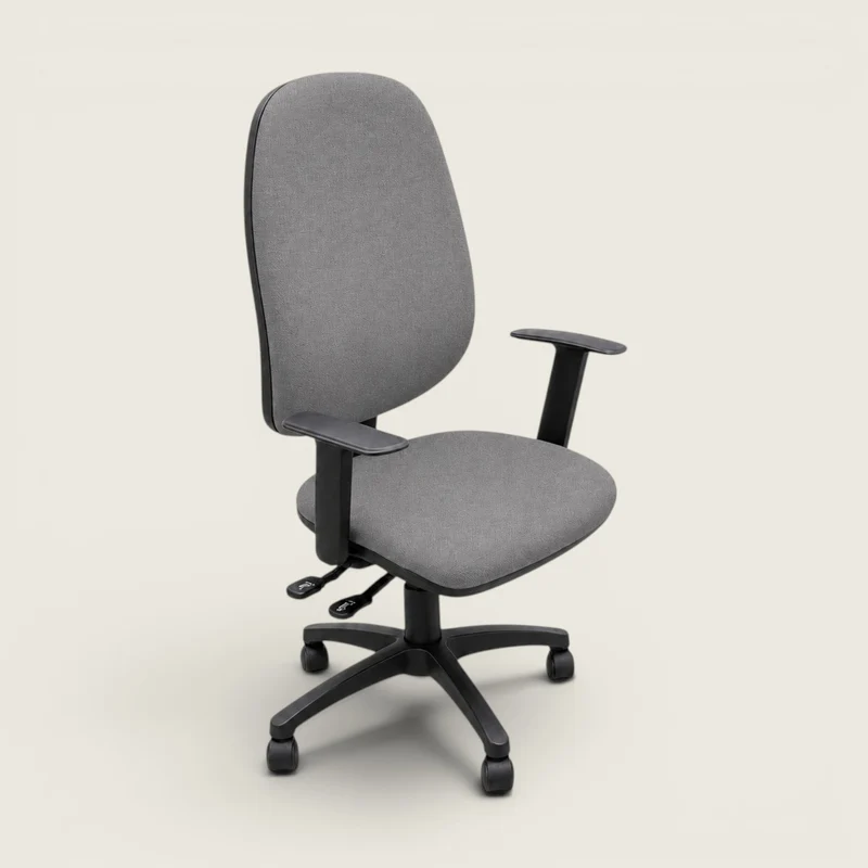 Urban: Operators High-Back Chair in Grey Fabric - Refurbished