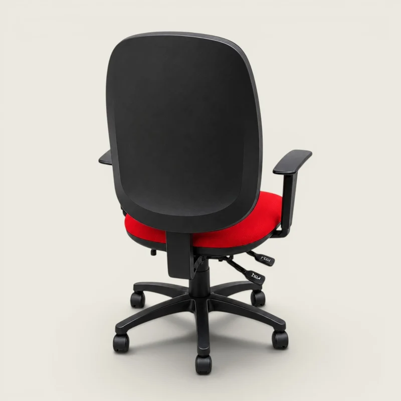 Urban: Operators High-Back Chair in Red Fabric - Refurbished