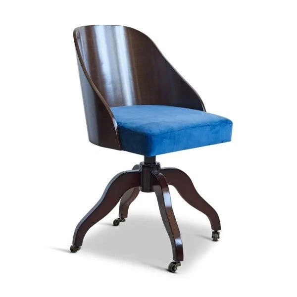 Authentic Models Shell Desk Chair, Blue Schreibtischstuhl