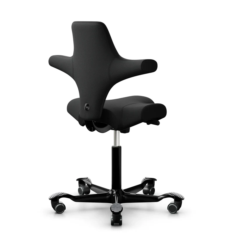 HAG Capisco 8106 - SC60999 Black / Black / 200 mm / Wheels for hard floor