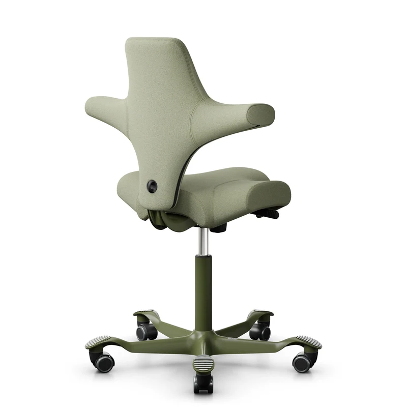 HAG Capisco 8106 - CPT5101 Green-Grey / Moss Grey / 265 mm / Universal Wheels