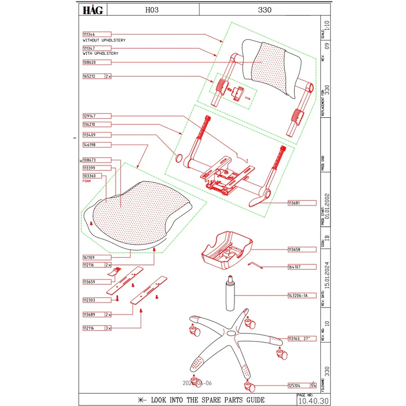 HAG H03 Spare Parts