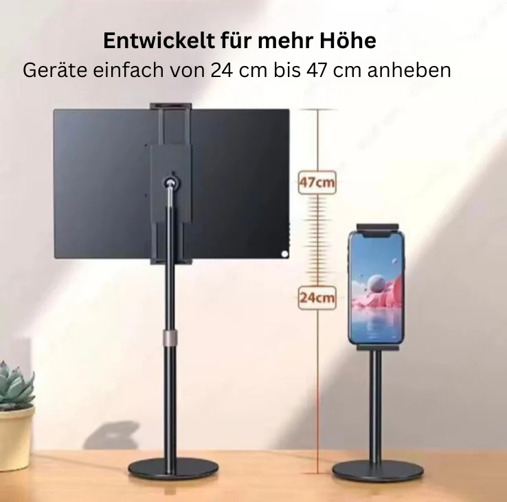 Höhenverstellbarer Monitor- & Tablet-Ständer