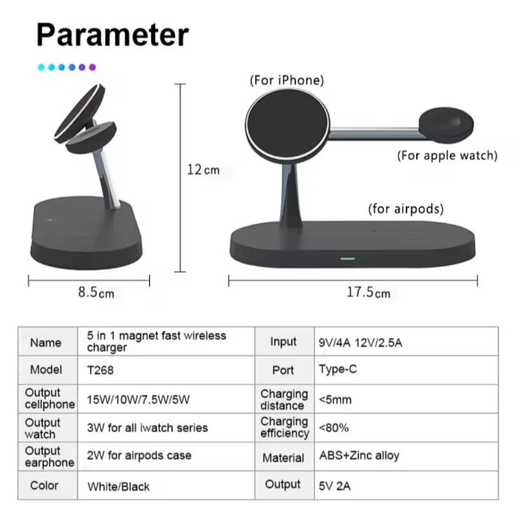 3 in 1 Wireless Ladestation