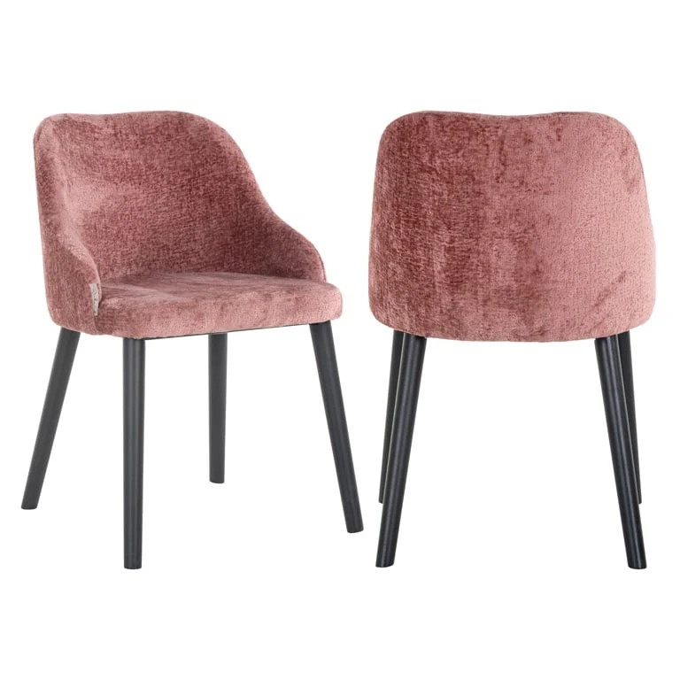 Richmond Interiors Stuhl Twiggy black chenille
