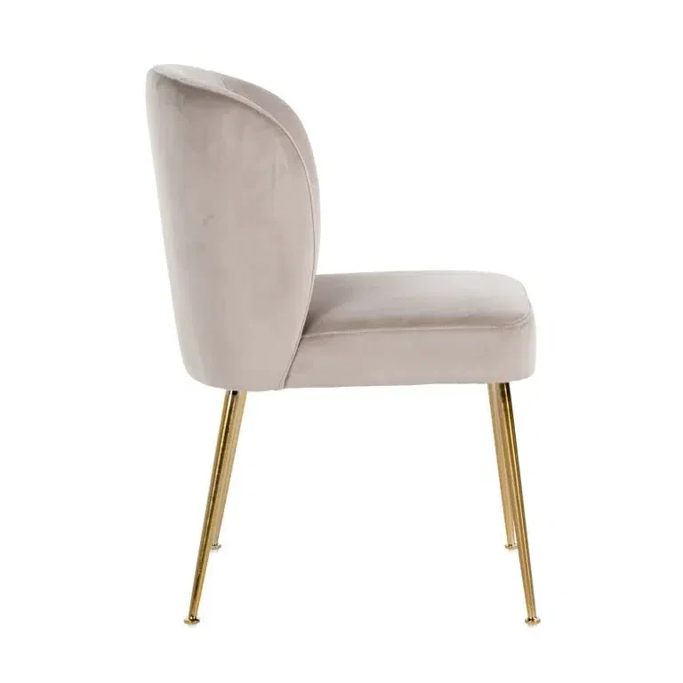 Richmond Interiors Stuhl Cannon khaki / brushed gold