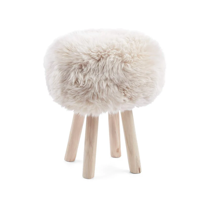 Natures Collection Natures Collection Lammfell Hockerbezug | Neuseeland | 35x17 cm
