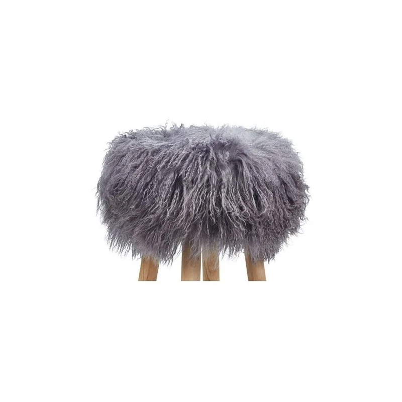 Natures Collection Natures Collection Lammfell Hockerbezug | Tibet | 35x17 cm