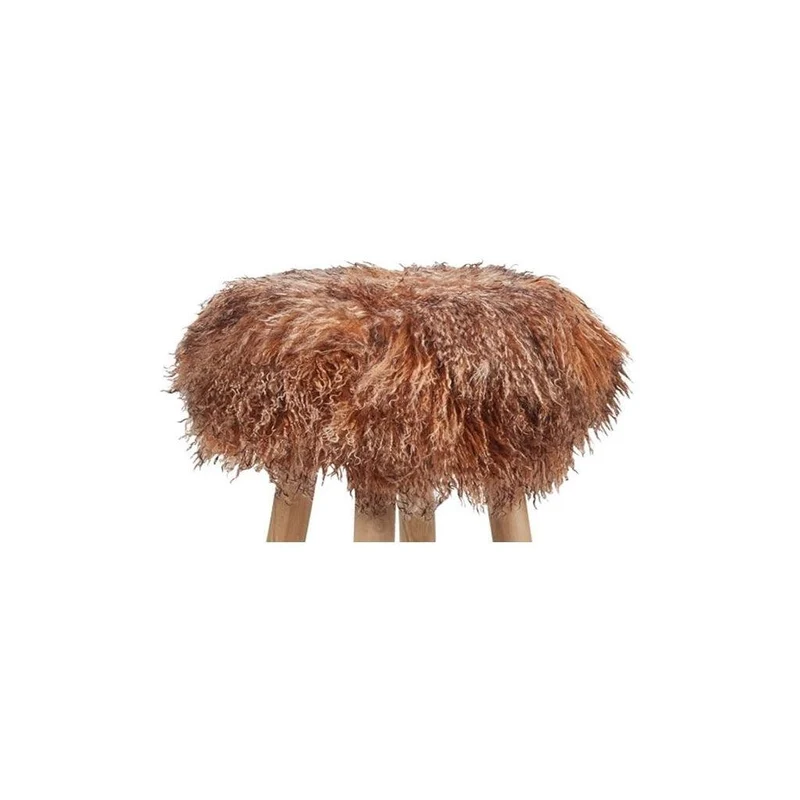 Natures Collection Natures Collection Lammfell Hockerbezug | Tibet | 35x17 cm