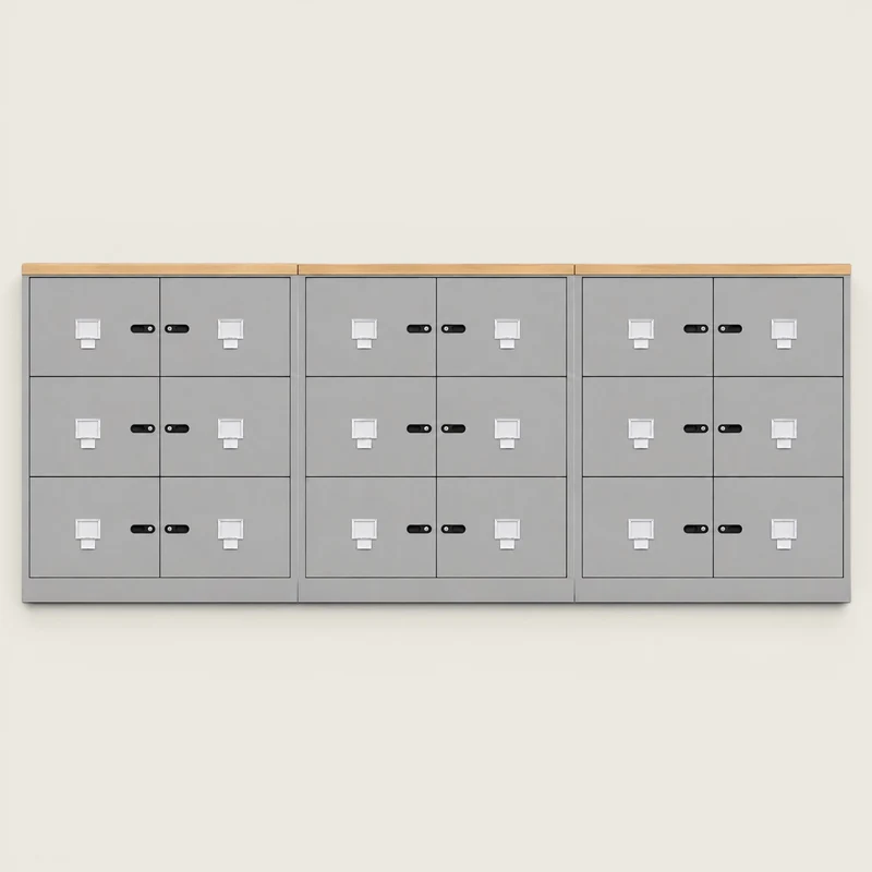Triumph: Lateral Filing Cabinet in Steel Grey - Refurbished
