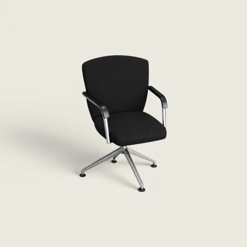 Pledge: Conference/Meeting Chair in Black Fabric - Refurbished