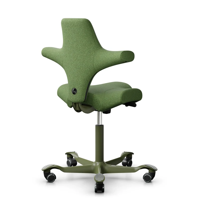 HAG Capisco 8106 - MLF018 Green / Moss Grey / 200 mm / Universal Wheels