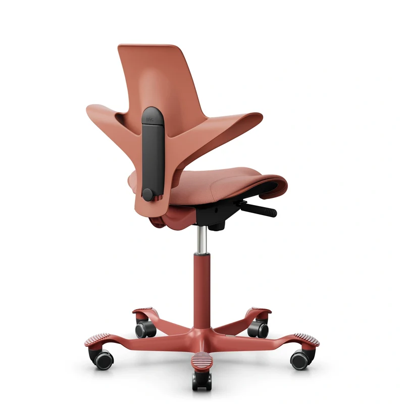 HAG Capisco Puls 8020 - Rosehip / SC64213 Light blush / Blush Rose / 200 mm / Wheels for hard floor