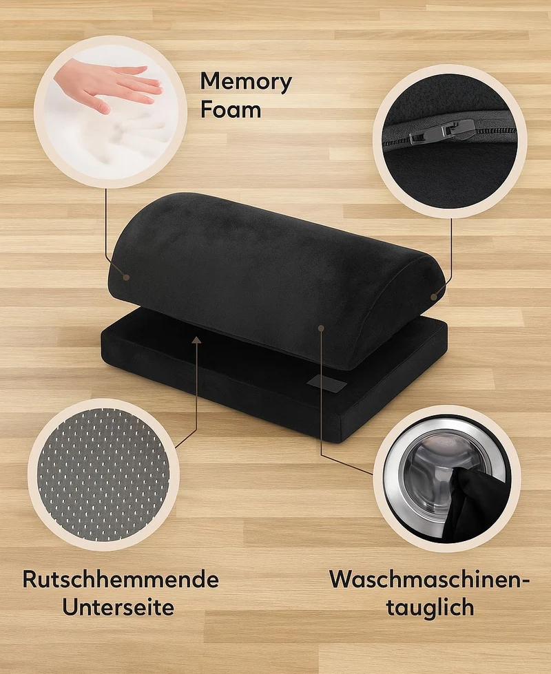 Ergonomische Fußstütze