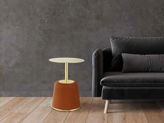 Matera Design Beistelltisch Mika Braun