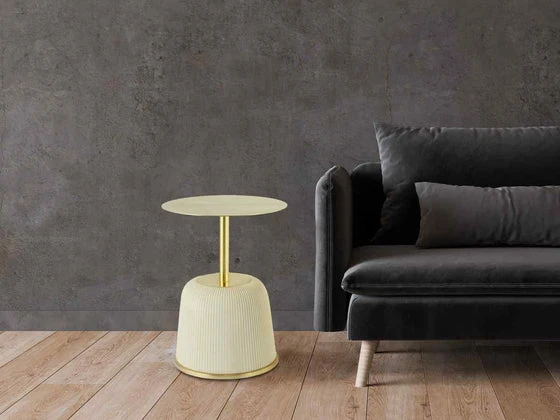 Matera Design Beistelltisch Mika Braun