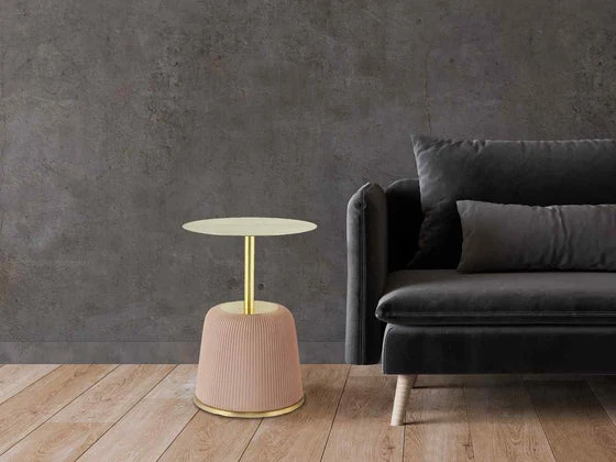 Matera Design Beistelltisch Mika Braun