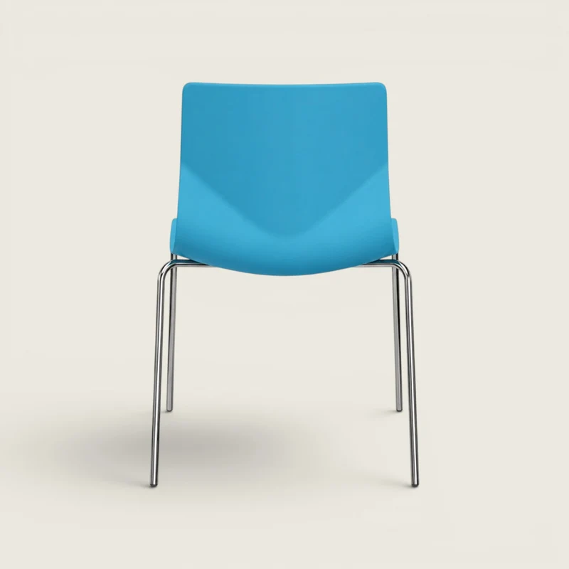 Ocee: FourSure 44 Stackable Chair in Light Blue- Refurbished