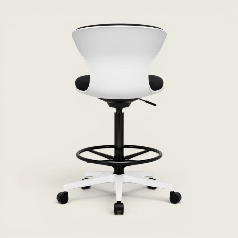Sedus: se:flex Counter Chair in a White Back shell and Black Seat - Refurbished