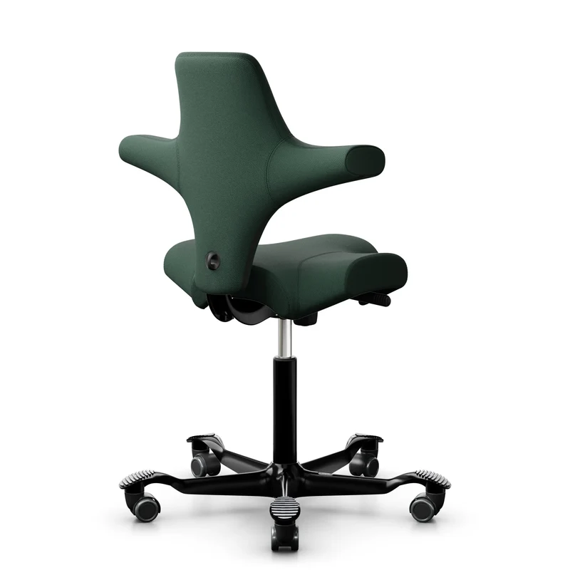 HAG Capisco 8106 - SC68209 Dark Green / Black / 200 mm / Universal Wheels
