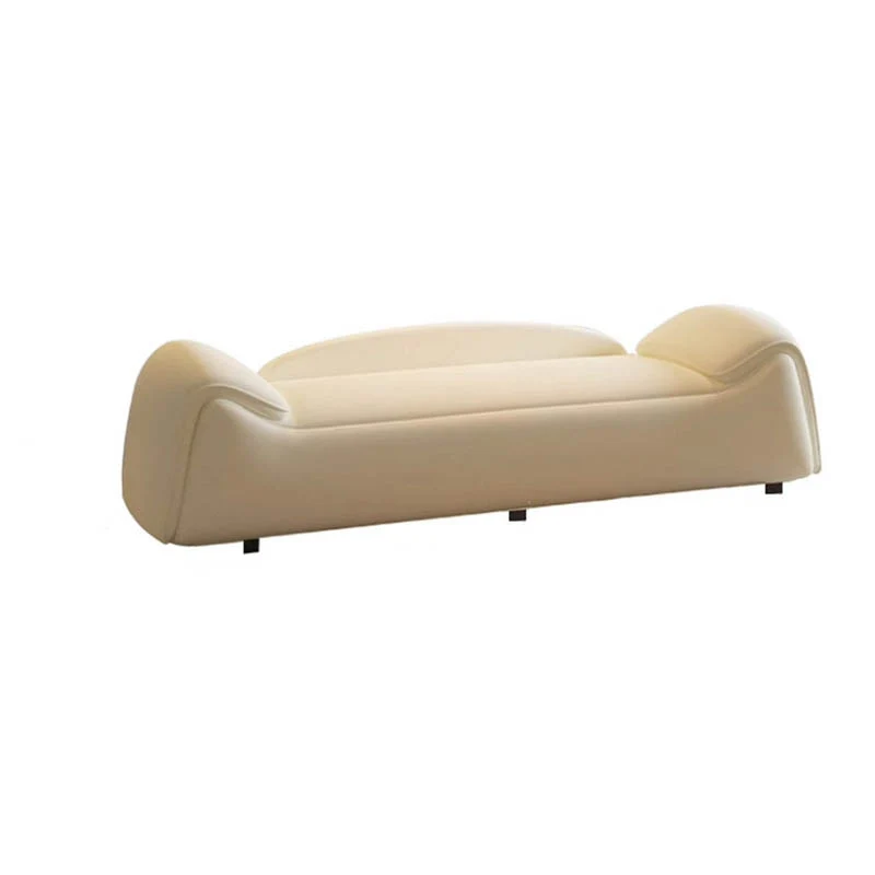 Modern Minimalist Rectangular Faux Leather Pine Wood Plywood Bench For Bedroom