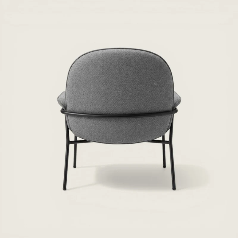 Saxen: Soft Visitors/Side Chair in Gray - Refurbished