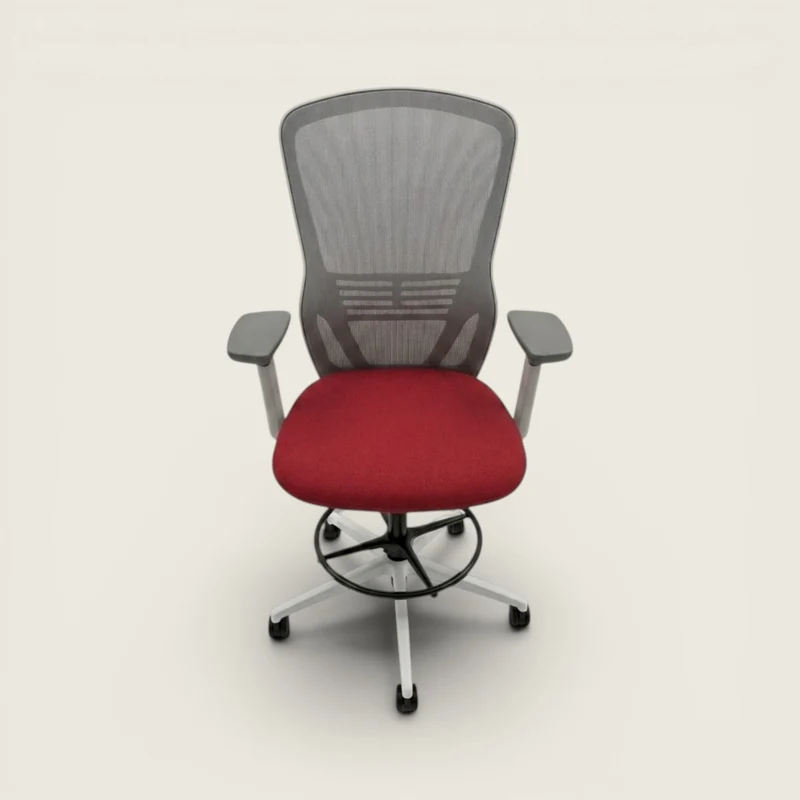 Senator: Ousby Draughtsman Chair in Red - Refurbished
