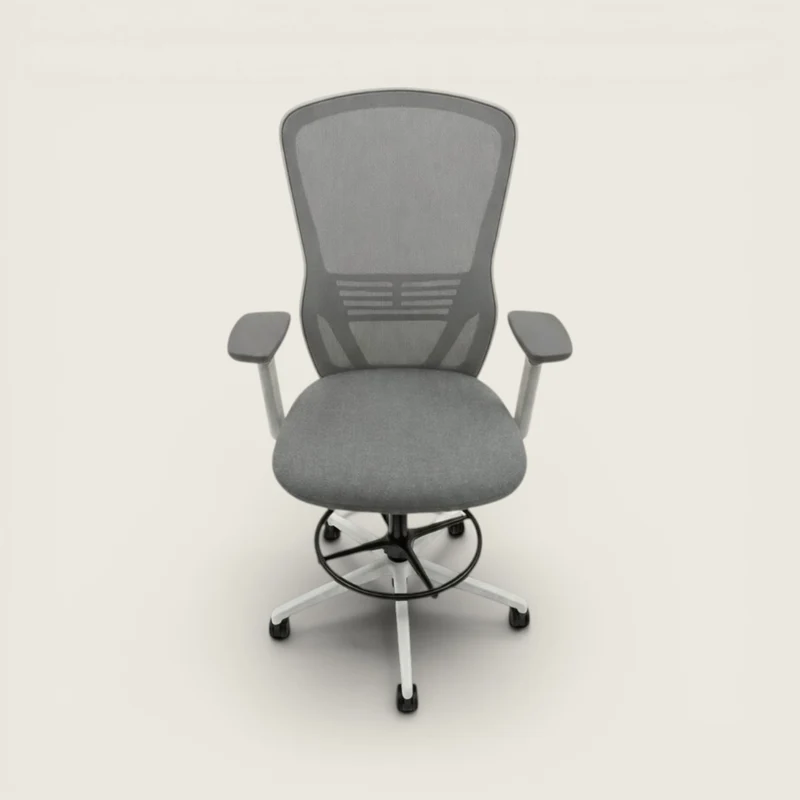 Senator: Ousby Draughtsman Chair in Gray - Refurbished
