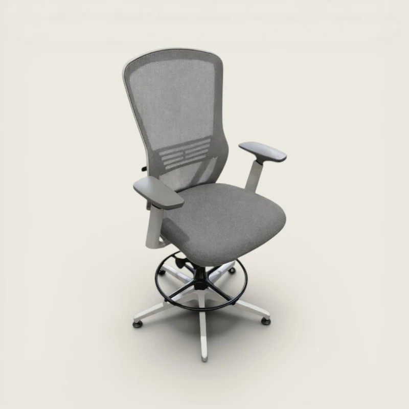 Senator: Ousby Draughtsman Chair in Gray - Refurbished