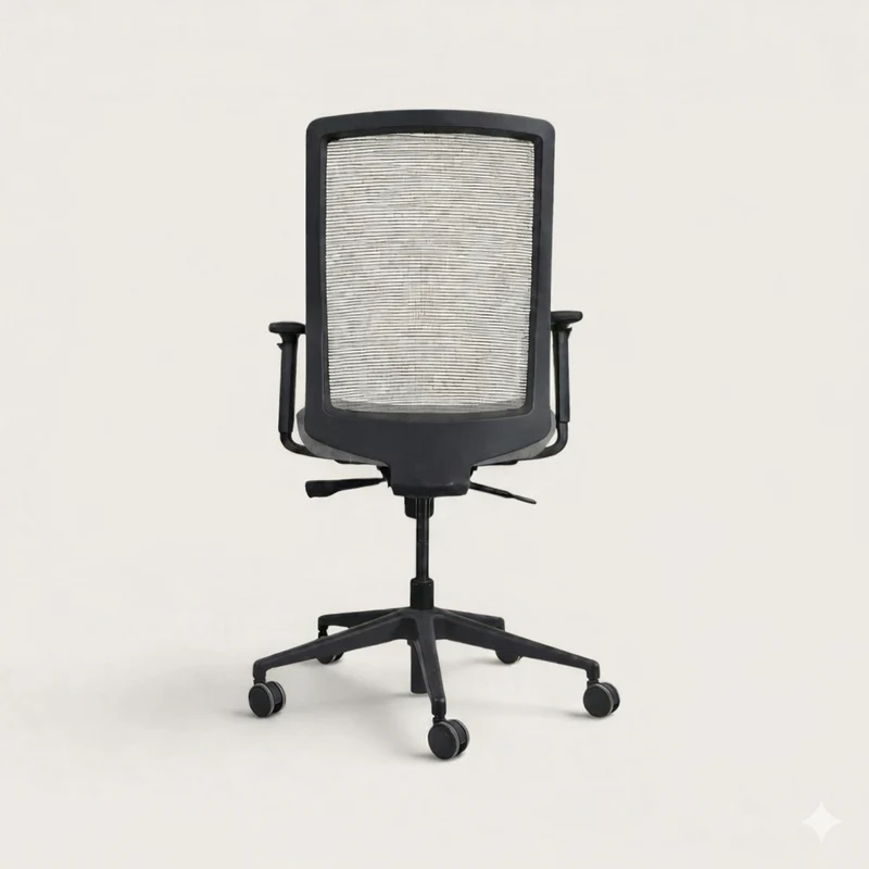 Bestuhl: S30 Task Chair in Grey Fabric With a Cream Mesh Back - Refurbished