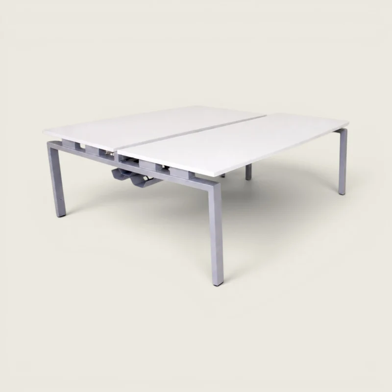 Senator Bench Desk 2 Way - 1400mm x 1600mm Workstation - No Screen - Refurbished