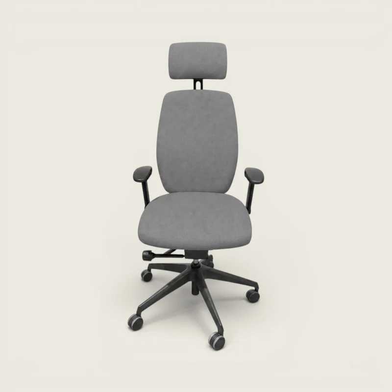 Posturite: Positiv Plus High Back with Headrest In Gray - Refurbished