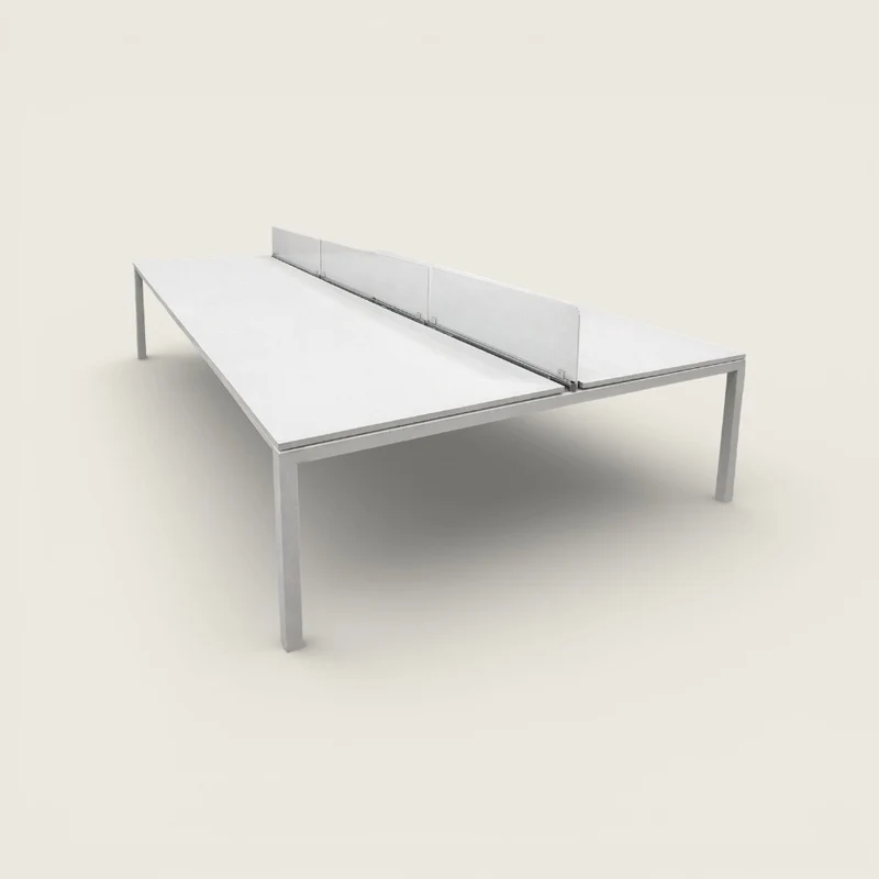 Dynamobel: Bench Desk 2 Way 1600 x 1600 with Screens - Refurbished
