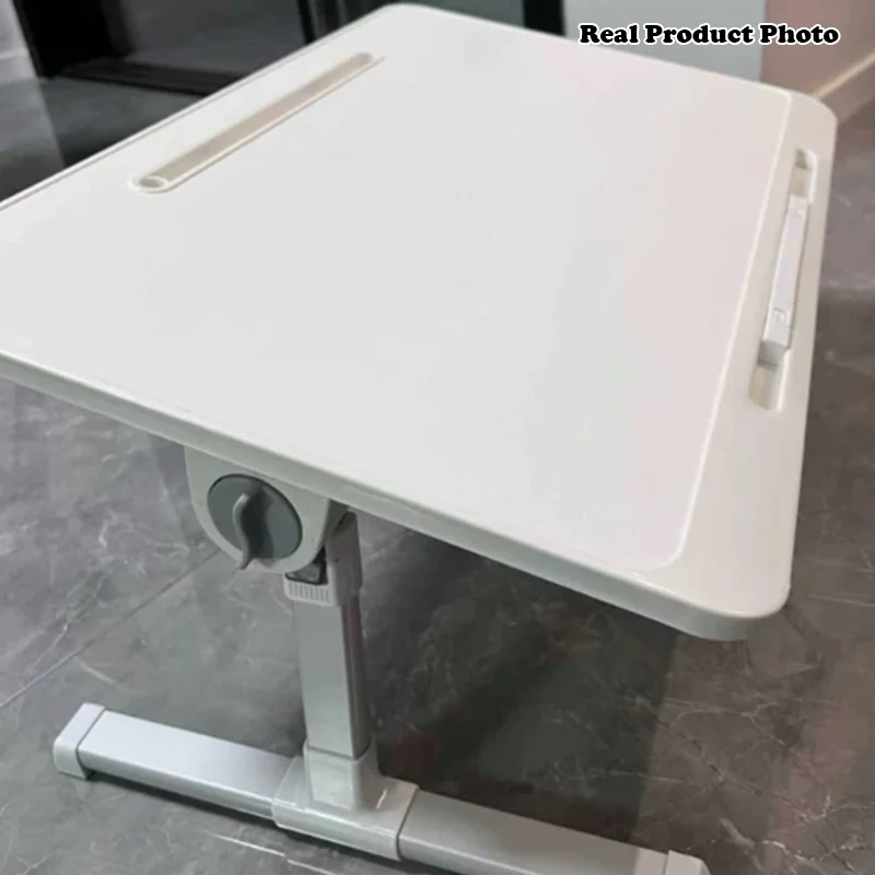 Modern Minimalist Rectangular MDF Carbon Steel Folding Desk Adjustable Height For Bedroom