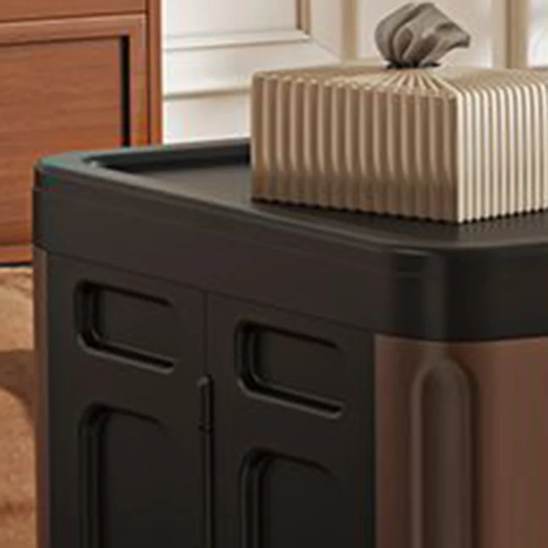 Modern Minimalist PP PET Rectangular Storage Cabinet Large Capacity Movable Folding Organizer For Living Room & Bedroom