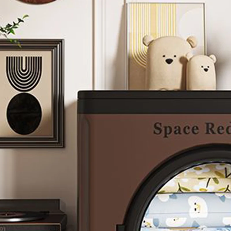 Modern Minimalist PP PET Rectangular Storage Cabinet Large Capacity Movable Folding Organizer For Living Room & Bedroom