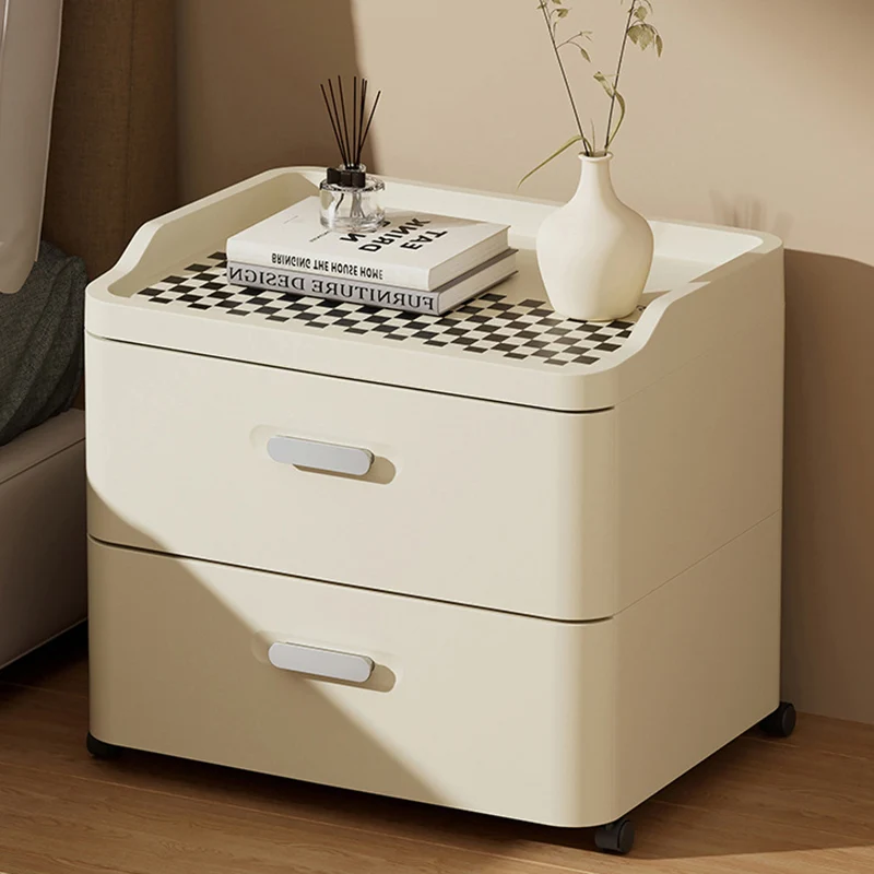 Modern Minimalist PP Rectangular Movable Storage Cabinet 2/3/4/5-Drawer For Living Room