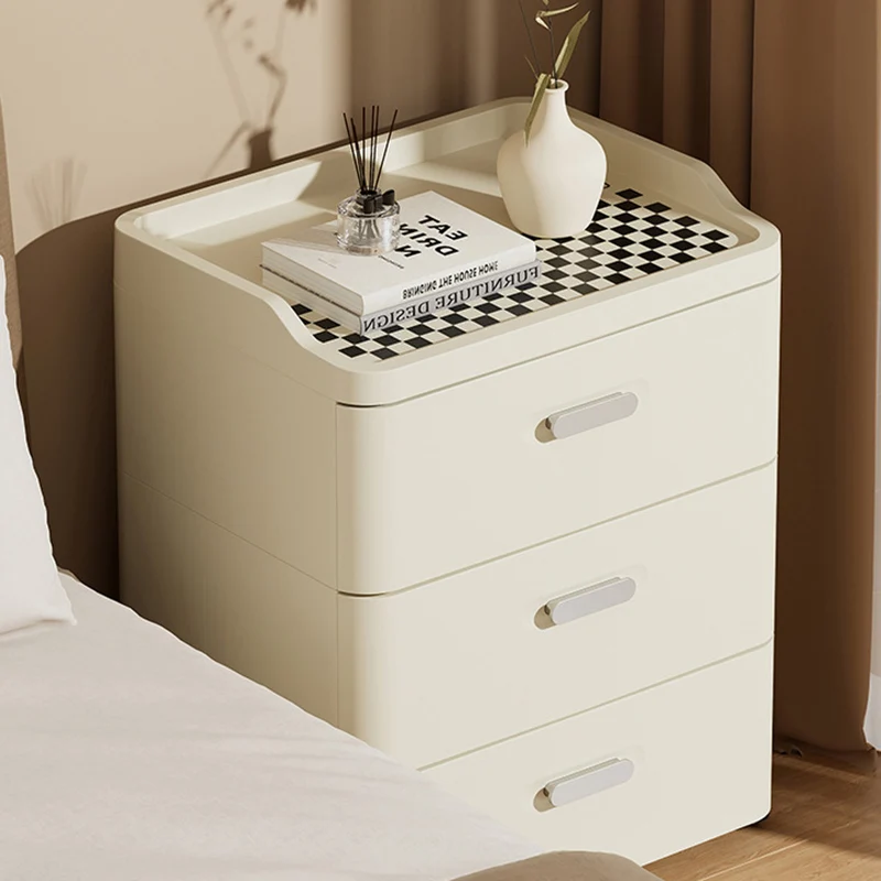 Modern Minimalist PP Rectangular Movable Storage Cabinet 2/3/4/5-Drawer For Living Room
