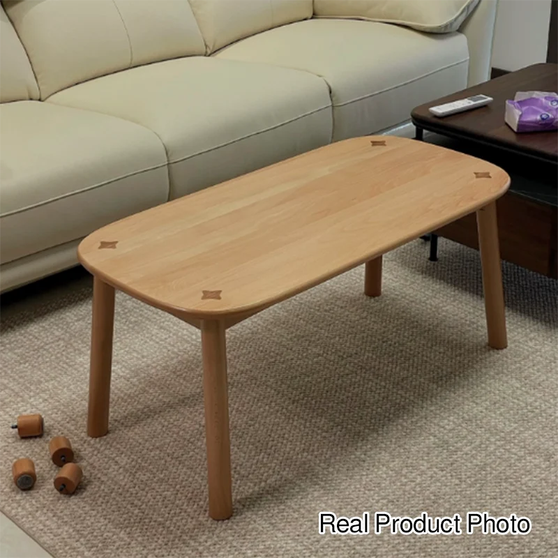 Traditional Rustic Oval Beech Wood Kids Adjustable Desk 1-Tier For Study
