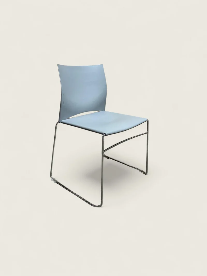 Connection: Gray Visitors Side Chair - Refurbished