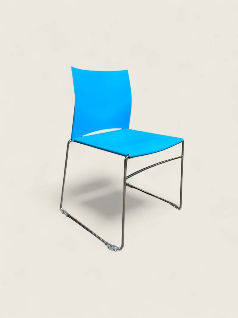 Connection: Blue Visitors Side Chair - Refurbished
