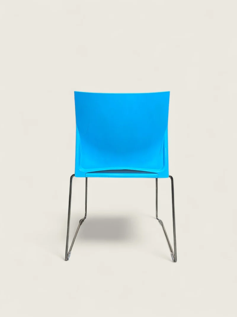 Connection: Blue Visitors Side Chair - Refurbished