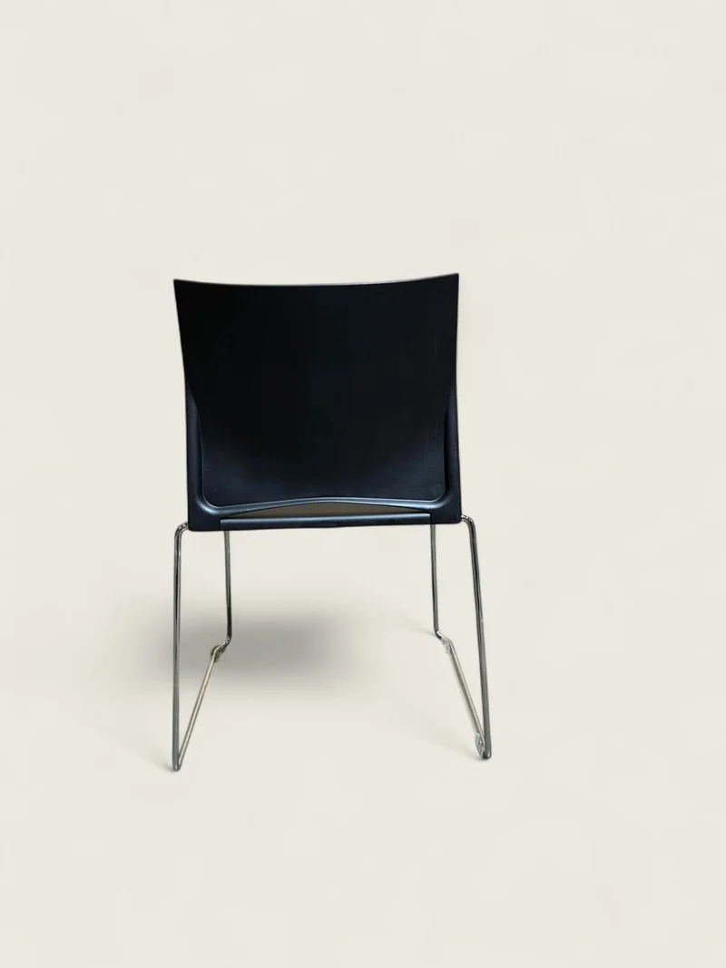 Connection: Black Visitors Side Chair - Refurbished