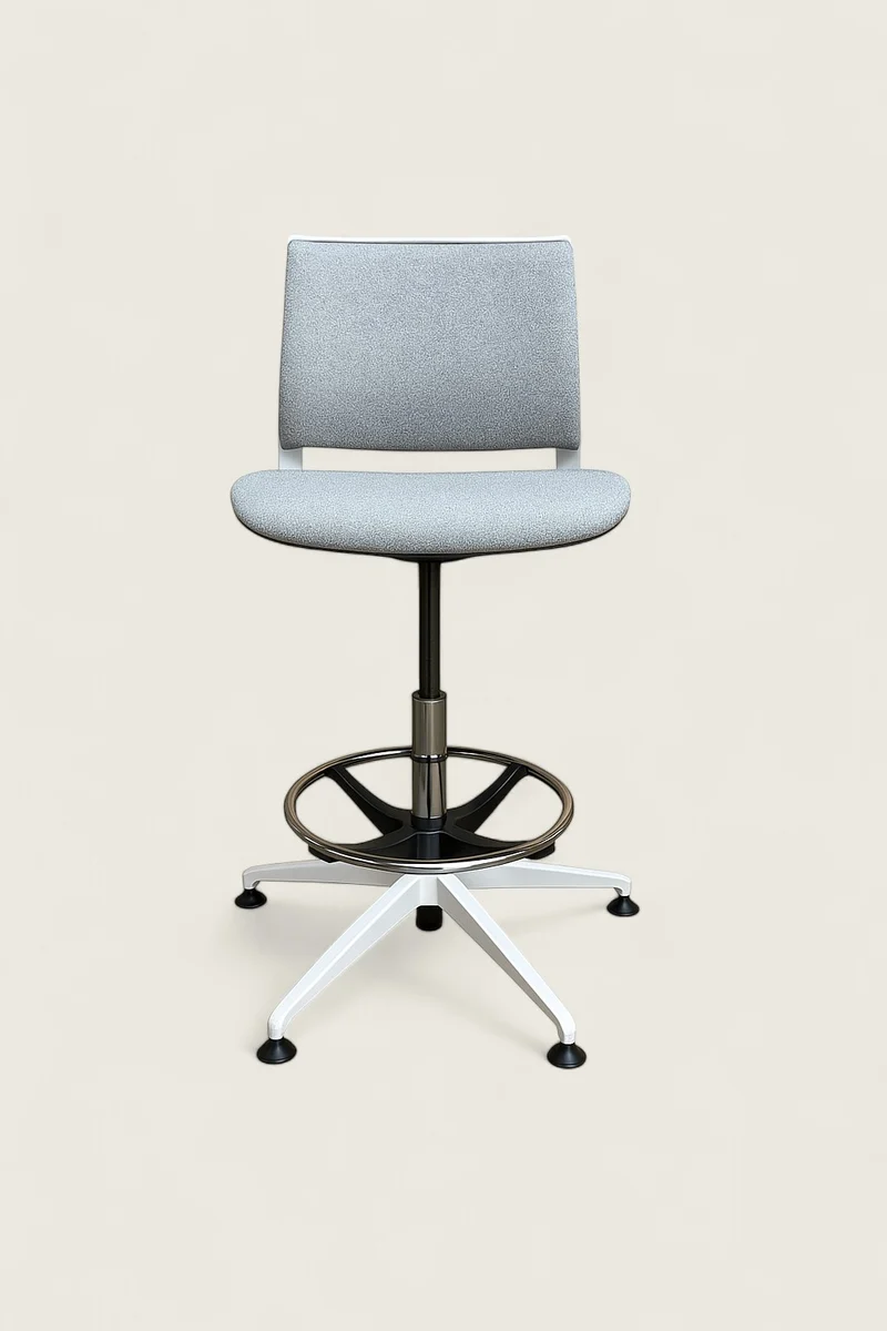 Senator: Gray Draughtsman Chair- Refurbished