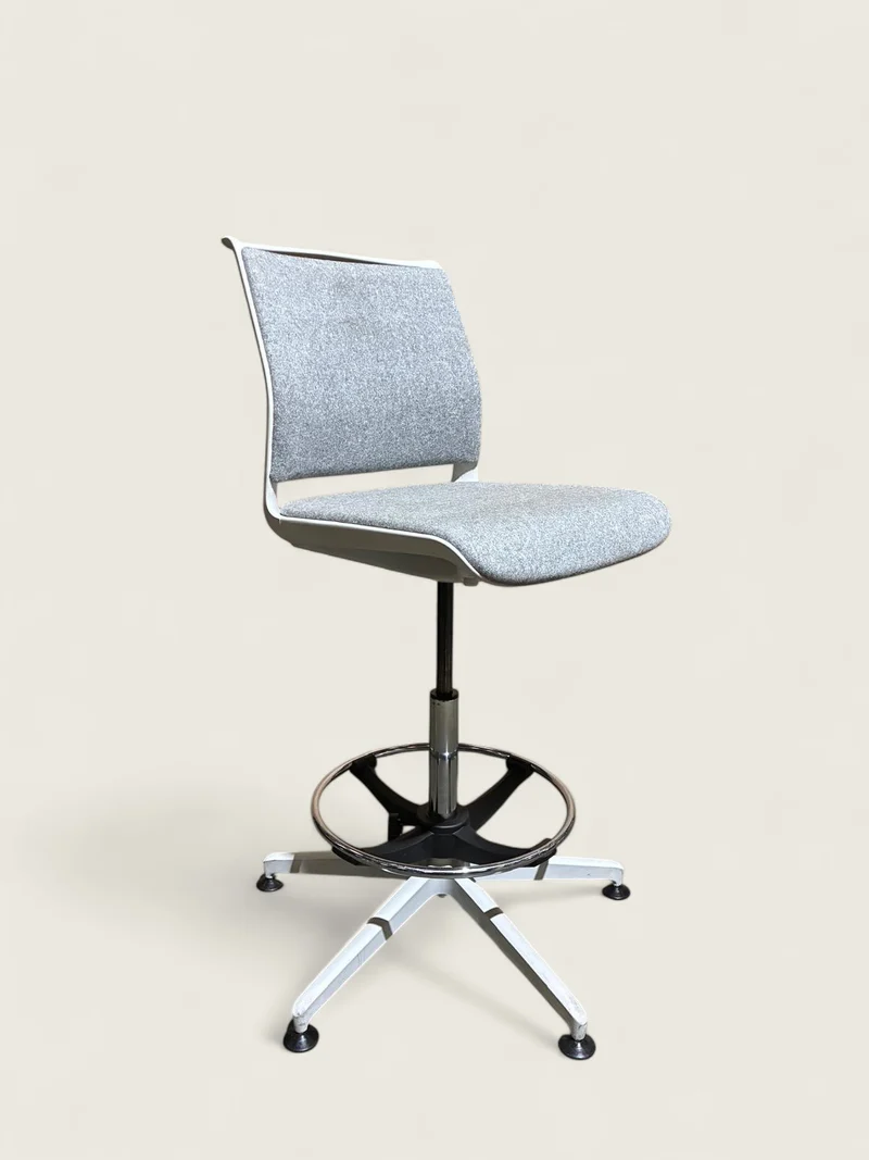 Senator: Gray Draughtsman Chair- Refurbished
