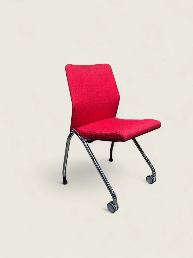 Boss: Red Visitors/Meeting chair - Refurbished