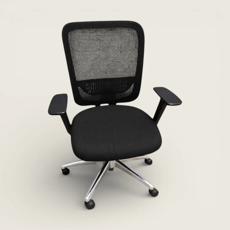 Saxen Don't Task Chair in Black Fabric - Refurbished